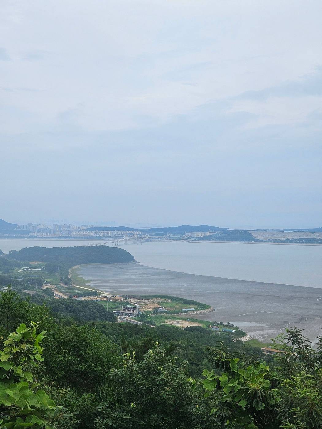 구봉산에서 바라본 영종 신도 평화도로
